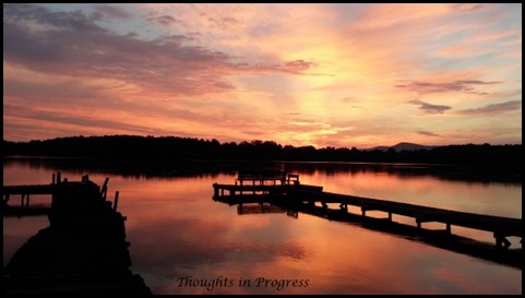 lake at sunrise 7 - Thoughts in Progress