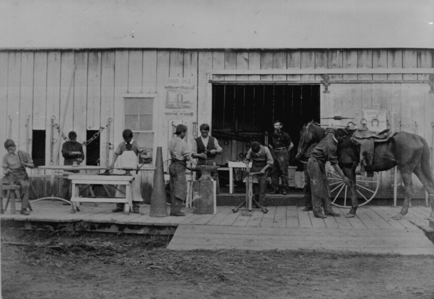 Blacksmithing at the Indian