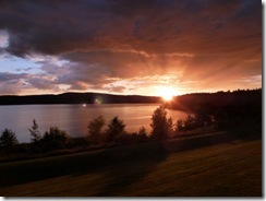 Sunset on Lake Memphremagog