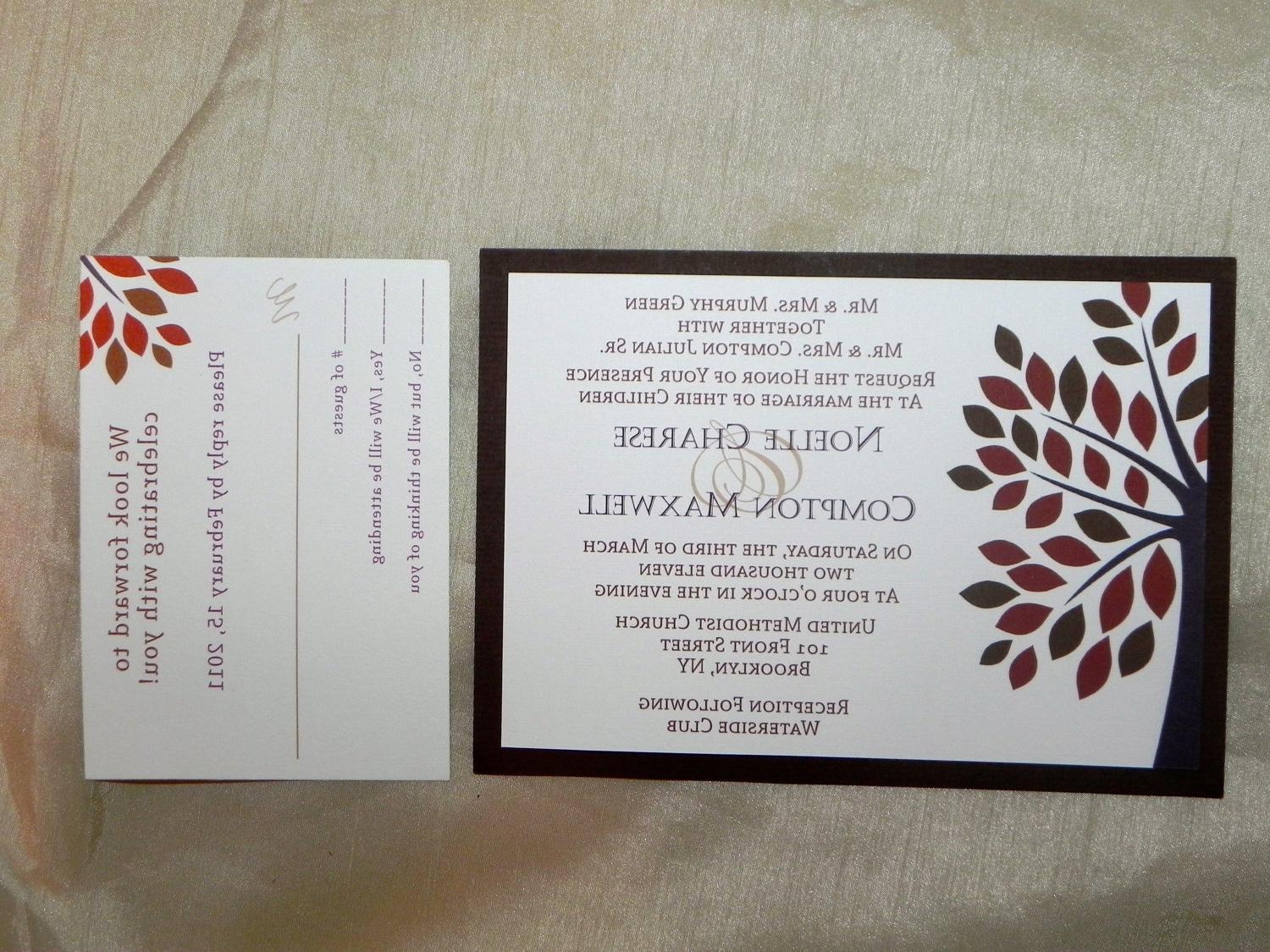Fall Wedding Tree Invitation, 24. From MySentimentsInvites