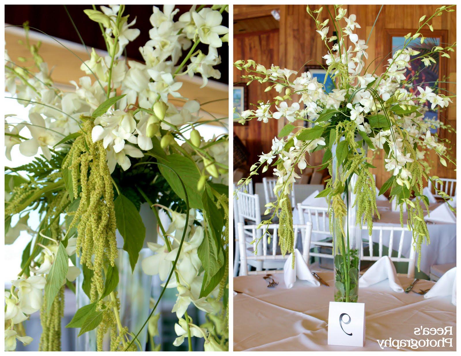 white orchid wedding