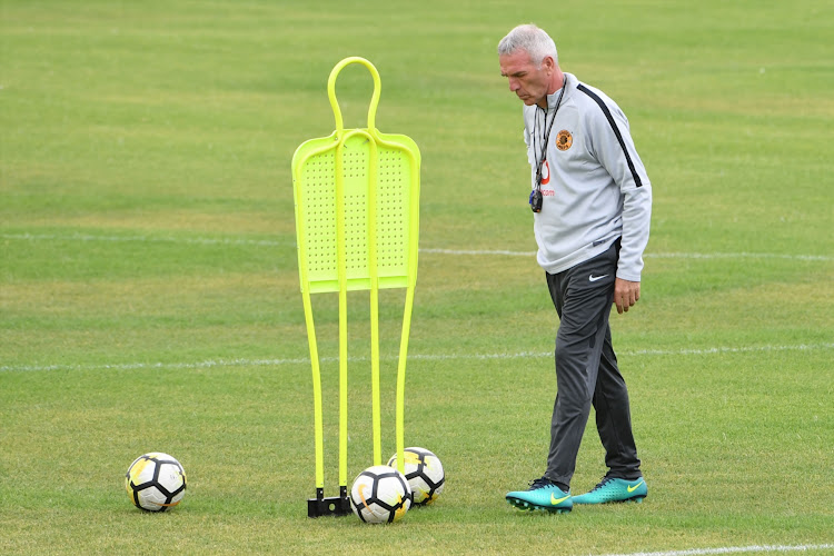 Newly appointed Kaizer Chiefs' German coach Ernst Middendorp takes charge of his first training session at the club's base at Naturena in the south of Johannesburg on December 10, 2018.