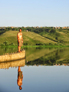 Petite baignade dans la Volga avant Kazan