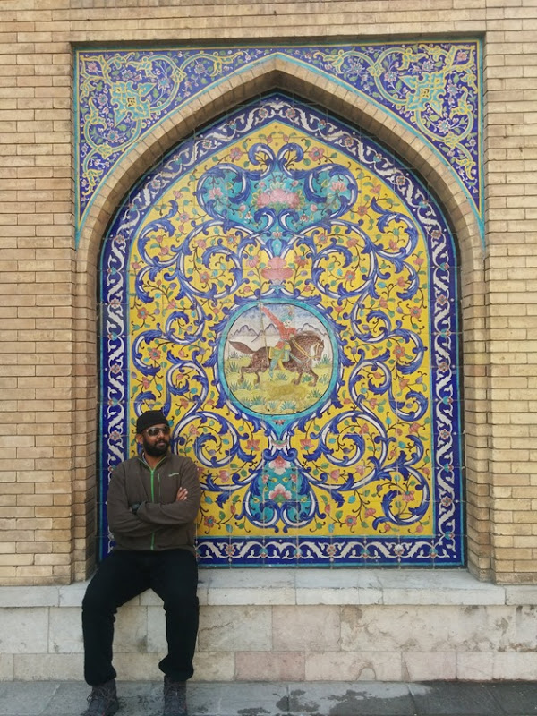 At the Golestan Palace in Tehran, Iran
