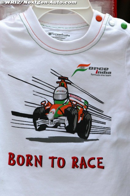 футболка Force India Born To Race на Гран-при Кореи 2011