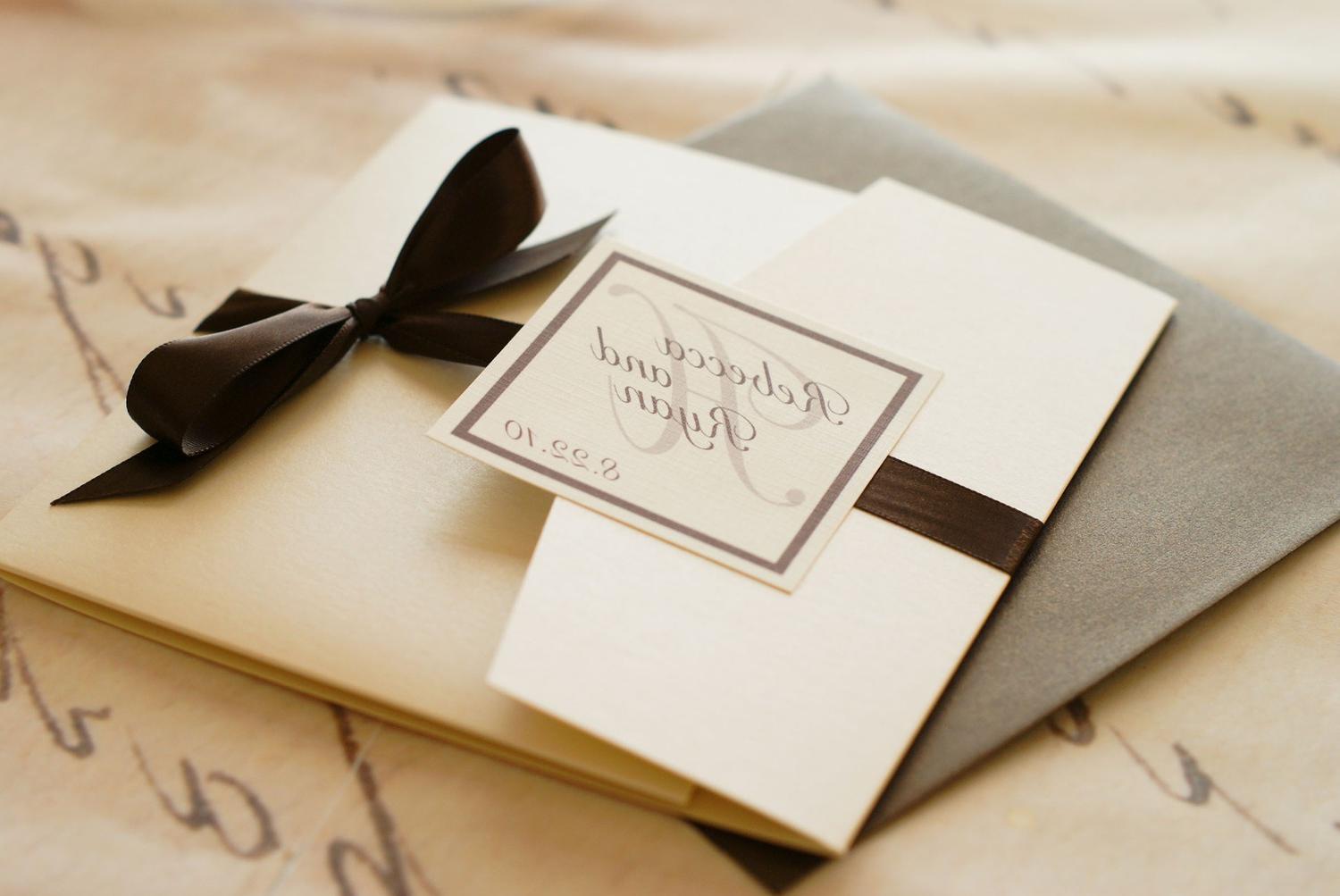 champagne wedding invitations