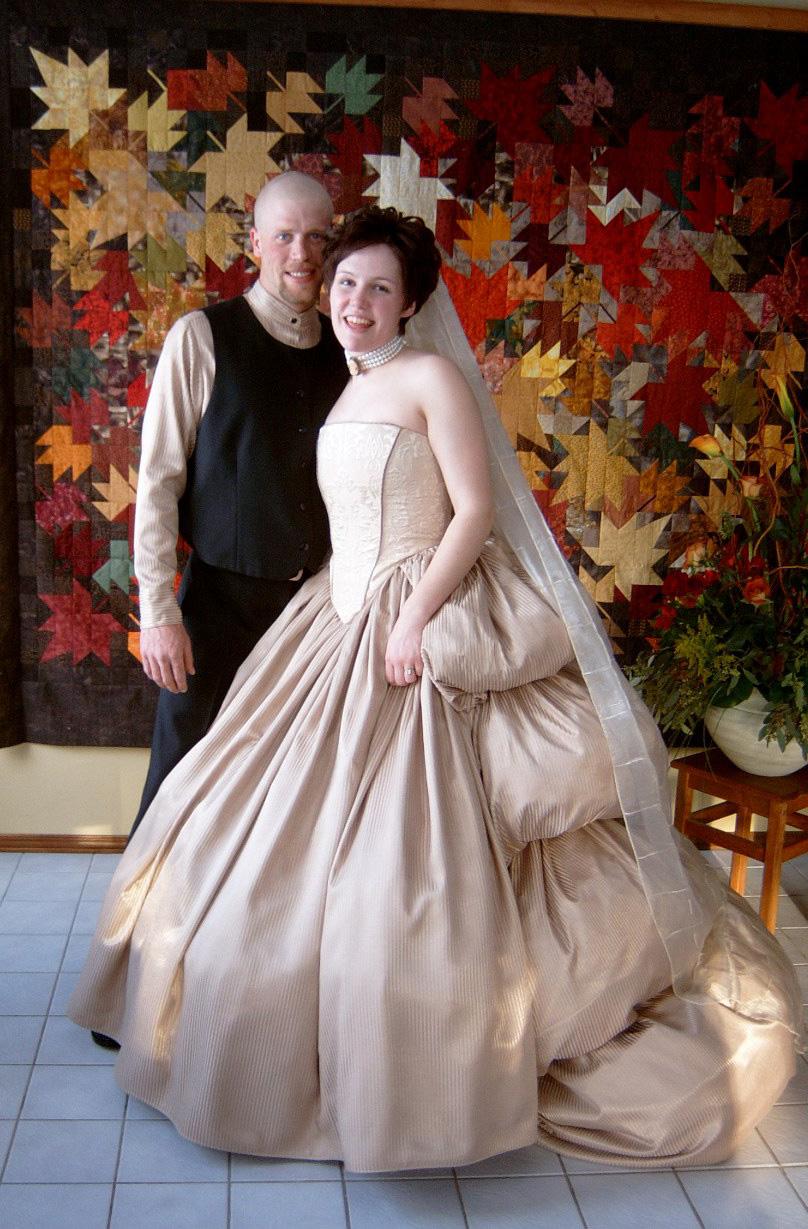 Victorian wedding gown
