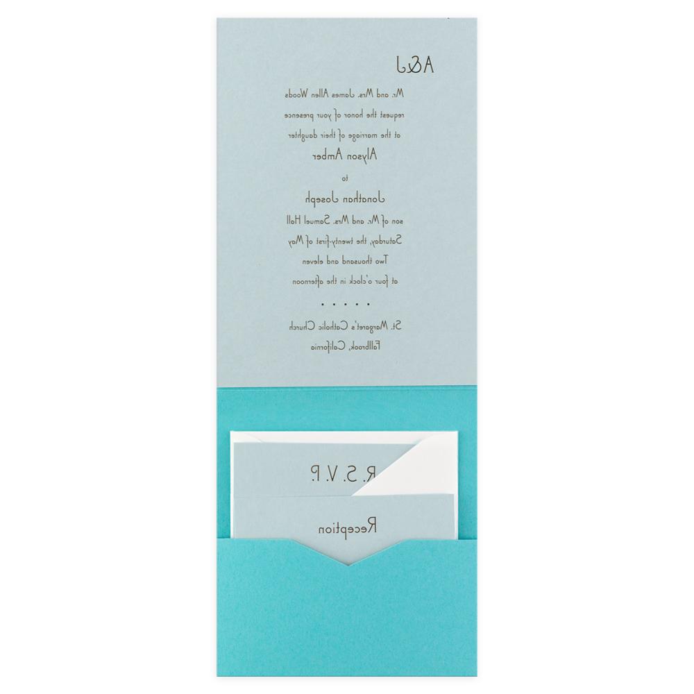 wedding pocket invitations