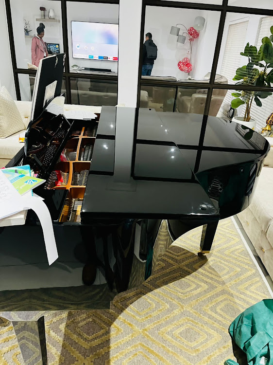 A piano is among the items restrained by the AFU.