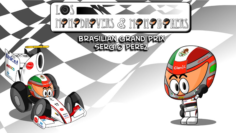 Серхио Перес и Sauber на Гран-при Бразилии 2011 Los MiniDrivers
