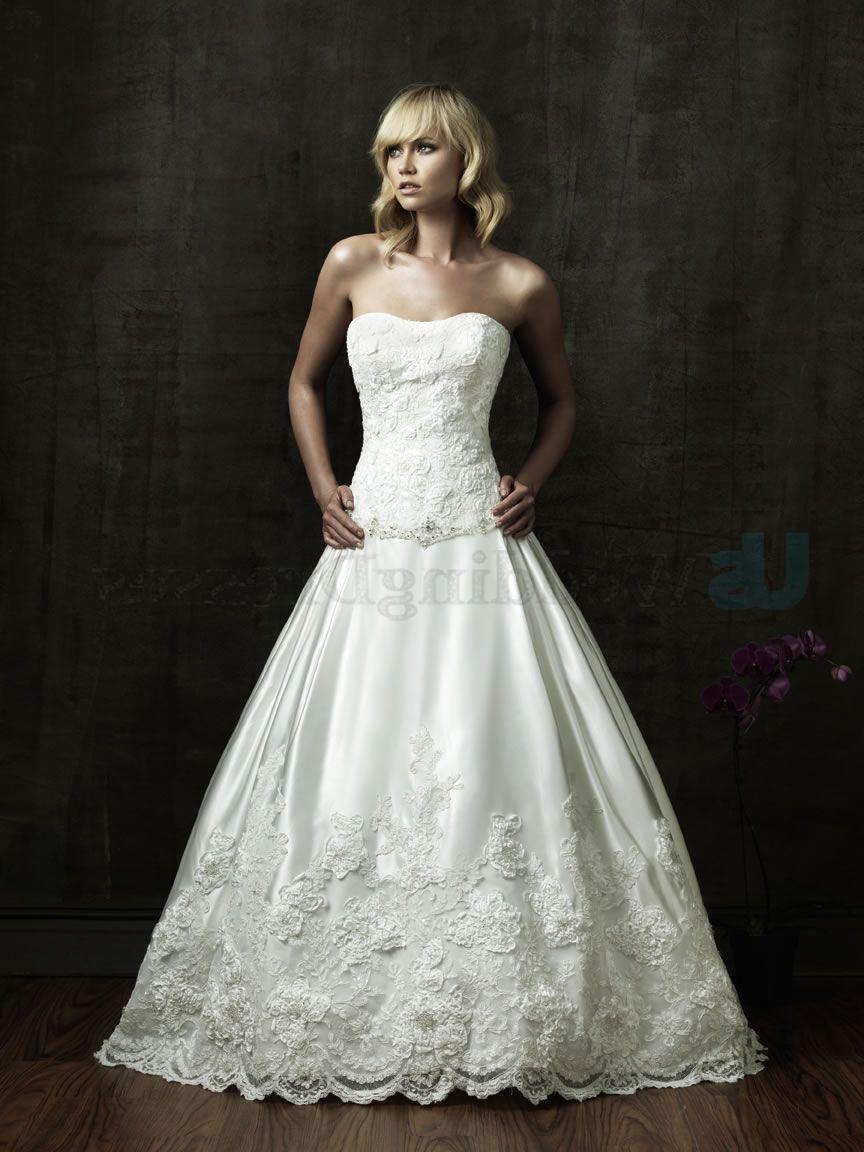 Ball Gown Taffeta Fitted Bodice Scooped Neckline Chapel Length Train Wedding