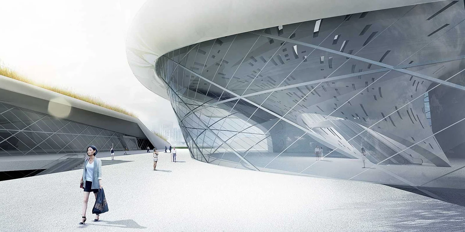 Taichung City Cultural Center Entry by Tighe Architecture