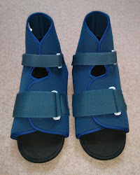Blue Hospital Strap-on Boots