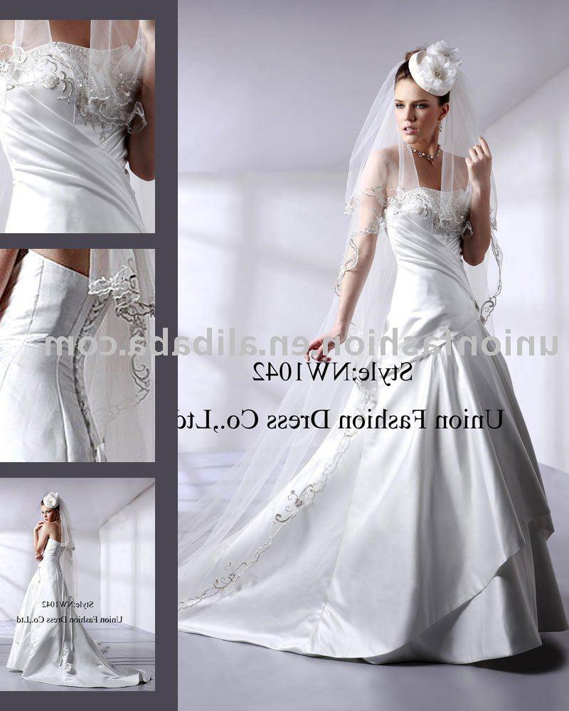 wedding dresses silver