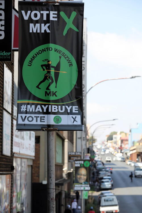MK and Zuma election posters for may general elections in South Africa.
