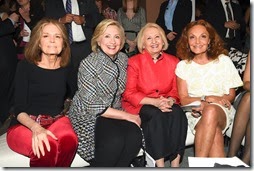 Gloria Steinem, Hillary Rodham Clinton, Melanne Verveer, Diane von Furstenberg
