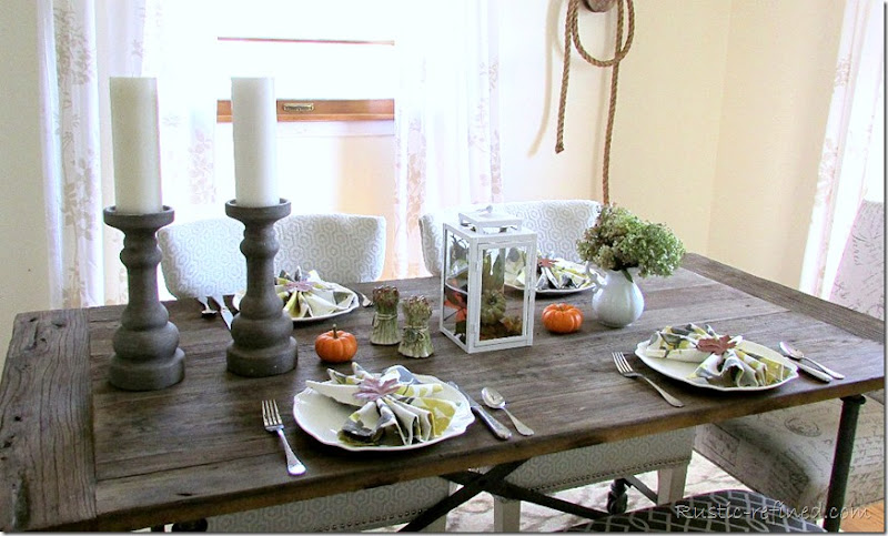Autumn Dining Tablescape