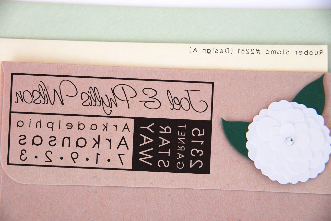 The Perfection  Personalized Rubber Stamp  - Custom Rubber Address Stamp,