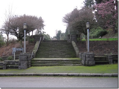 IMG_2349 Entrance to the International Rose Test Garden at Washington Park in Portland, Oregon on February 15, 2010