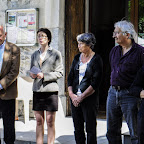 Mr Martin-Charpenel Maire, mme Myriam Lèvre, responsable de la bibliothèque, Isbé de Baudus, présidente d' Empreinte04 ..