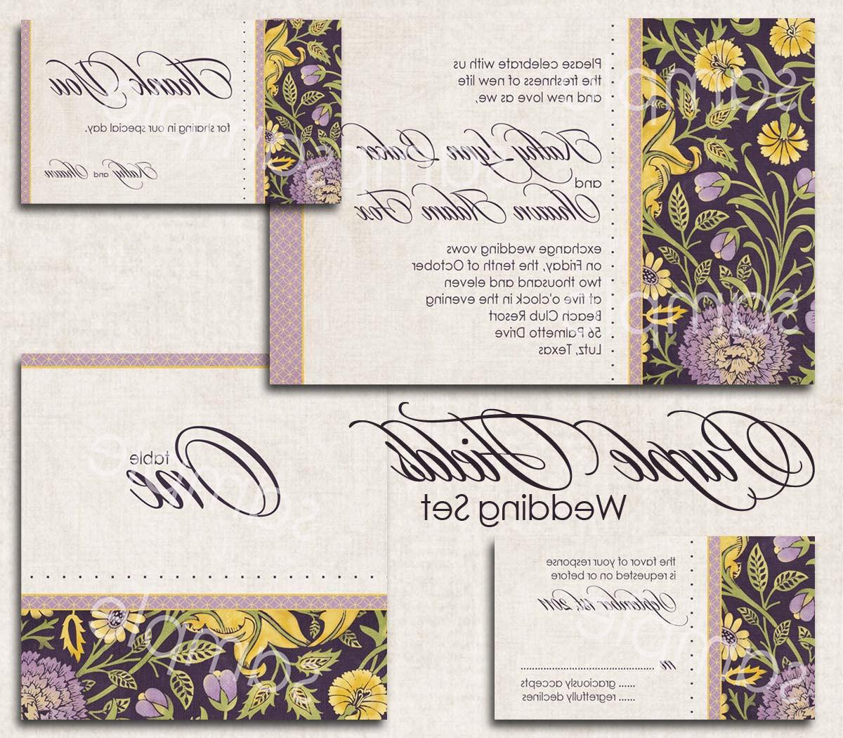 Wedding Invitations Set