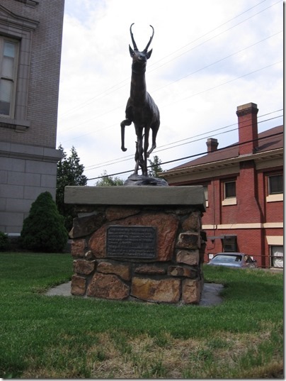 IMG_6426 Antelope Monument at the Wasco County Courthouse in The Dalles, Oregon on June 10, 2009