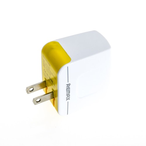 Remax Adapter USB Charger USB 2 port White-02