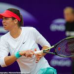 STRASBOURG, FRANCE - MAY 19 : Ajla Tomljanovic in action at the 2015 Internationaux de Strasbourg WTA International tennis tournament