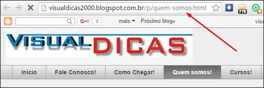 Como criar um menu no Blogger utilizando apenas uma lista de links - Visual Dicas