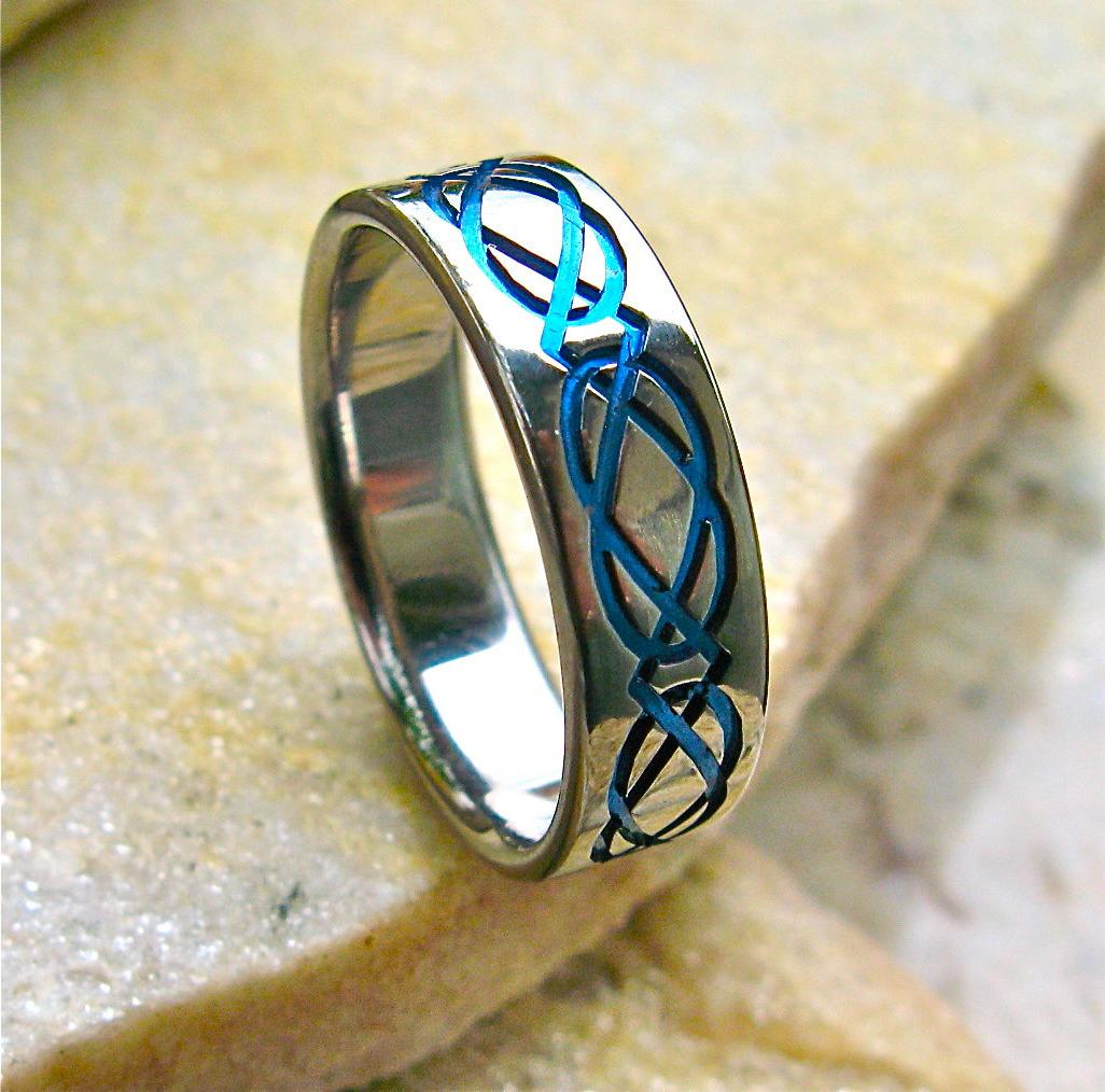 mens black wedding bands