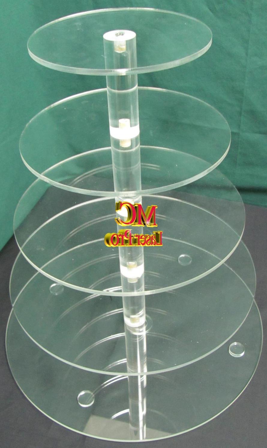 4 Tier 1 4 Thick Acrylic Cupcake Stand Wedding Party  2 