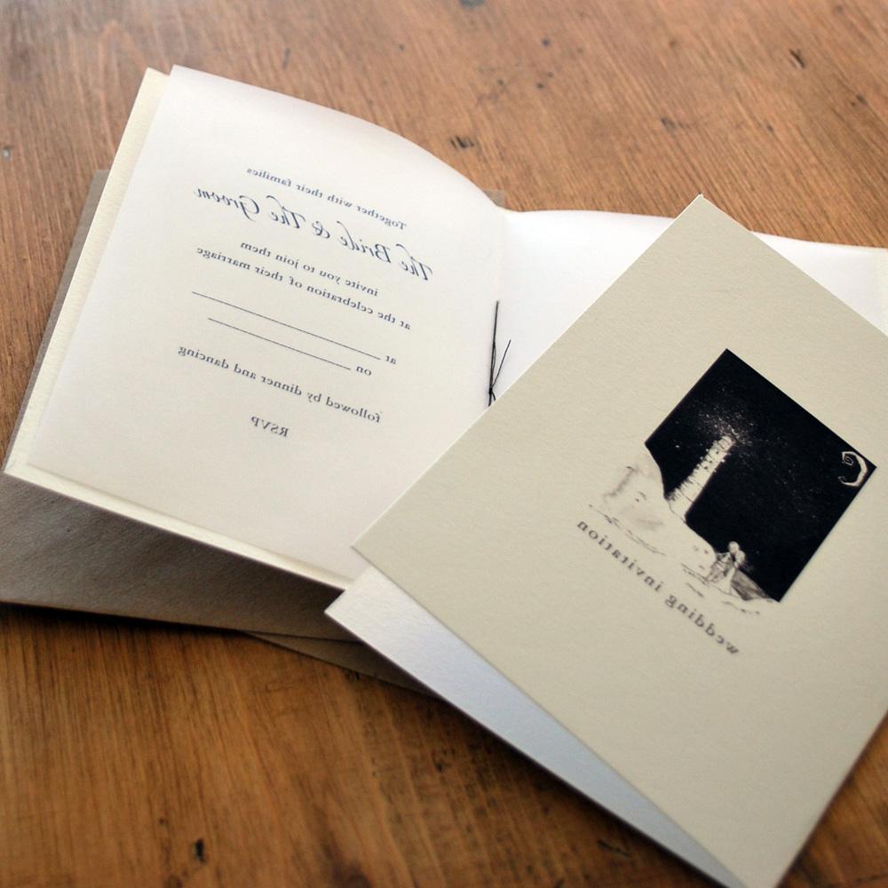 Lighthouse wedding invitation