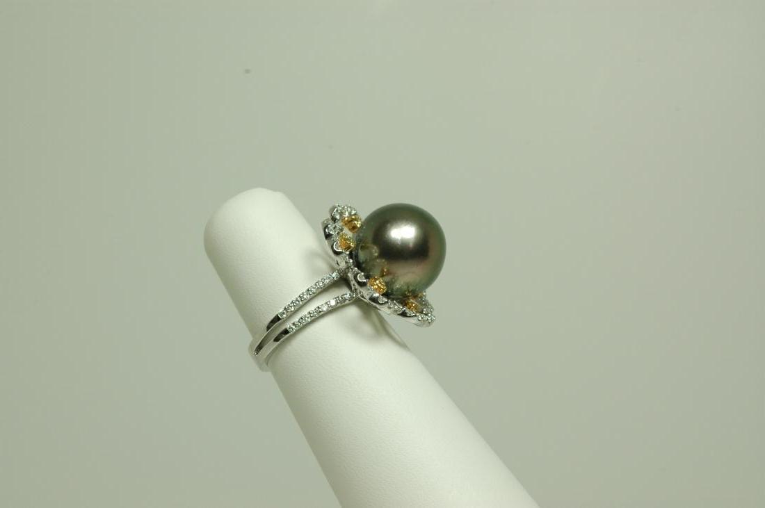 Black pearl ring