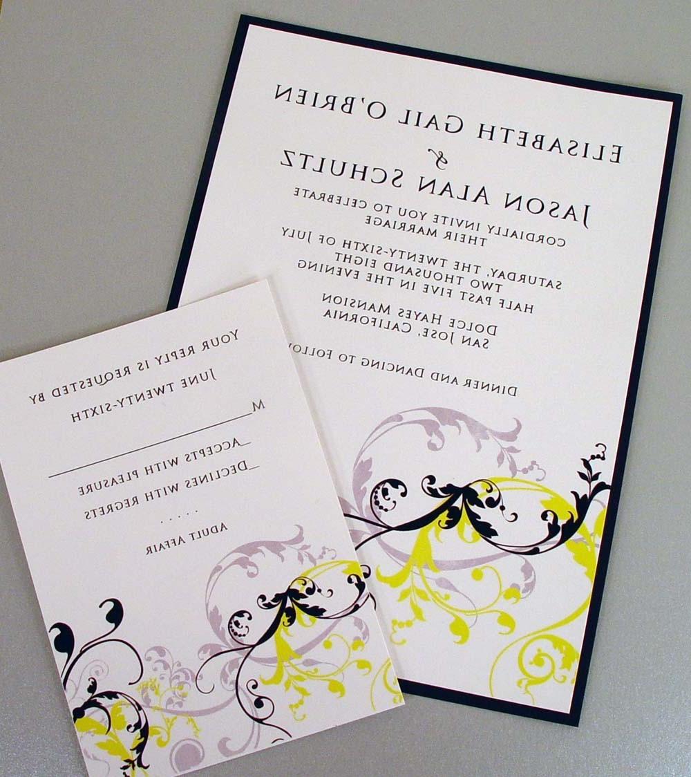 Yellow Wedding Invitations