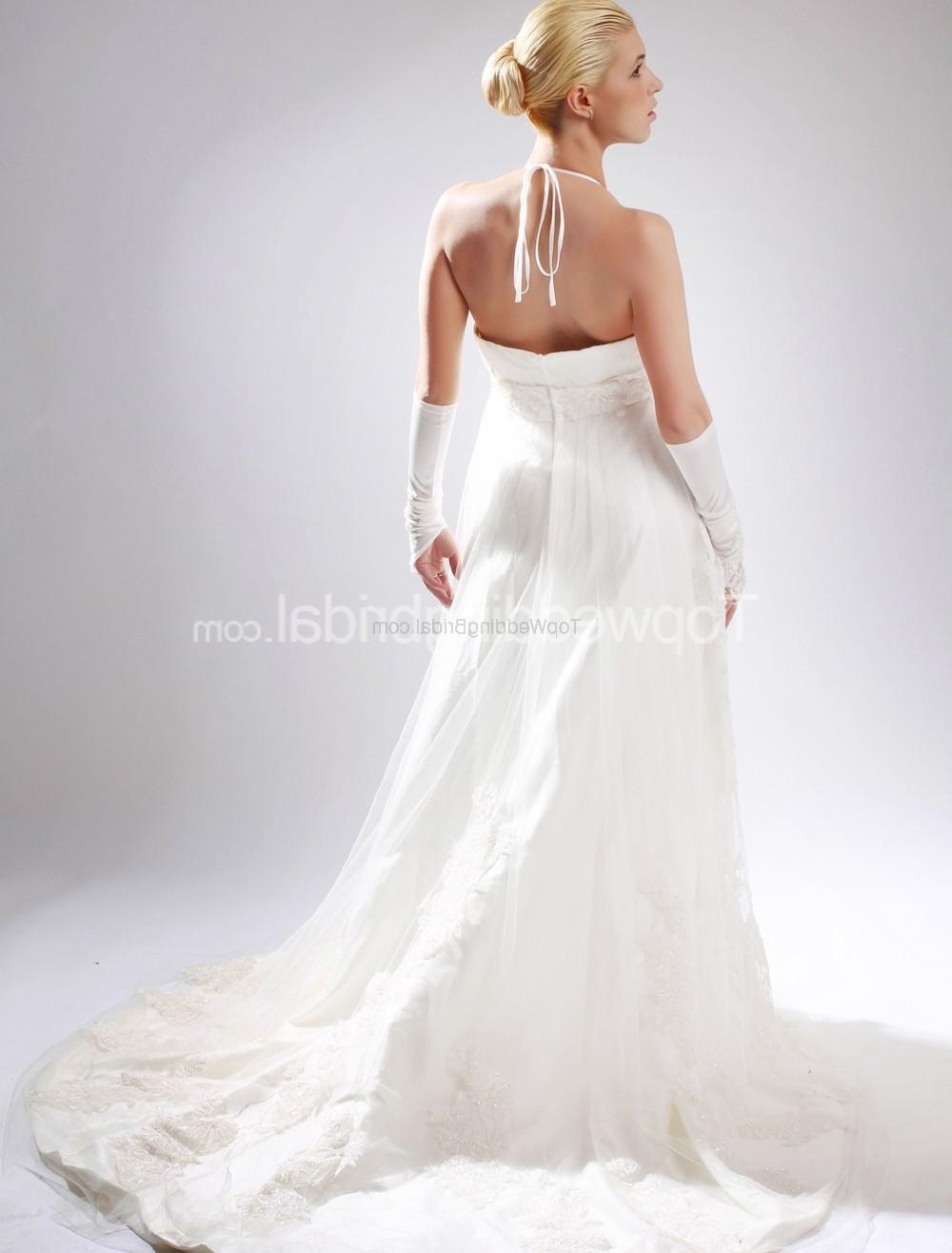 Train Tulle Wedding Gown