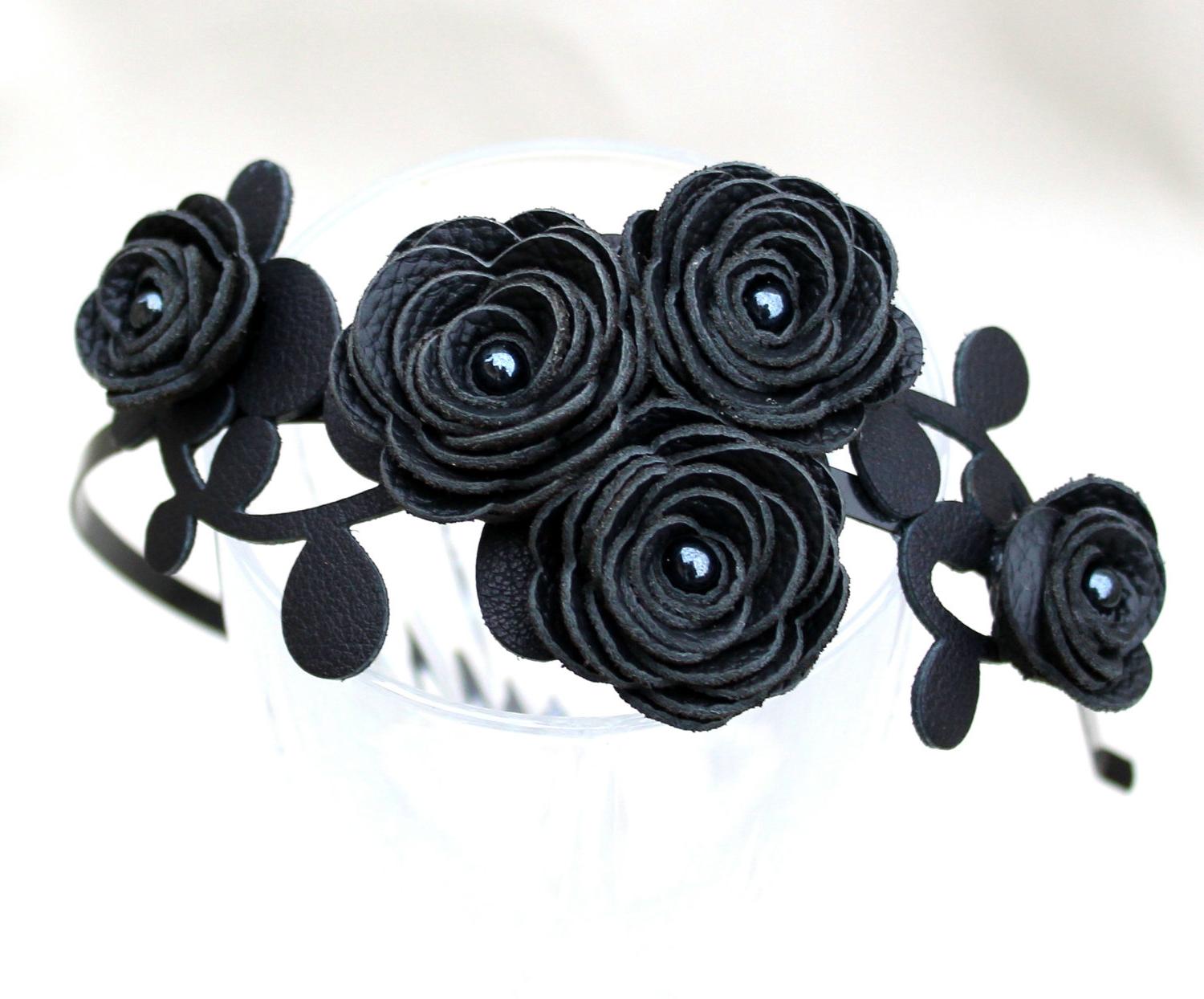 Gothic wedding hairband