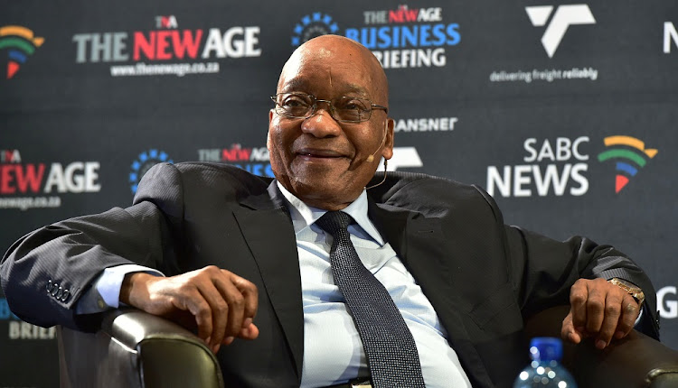 President Jacob Zuma participating in The New Age SABC Business Briefing.