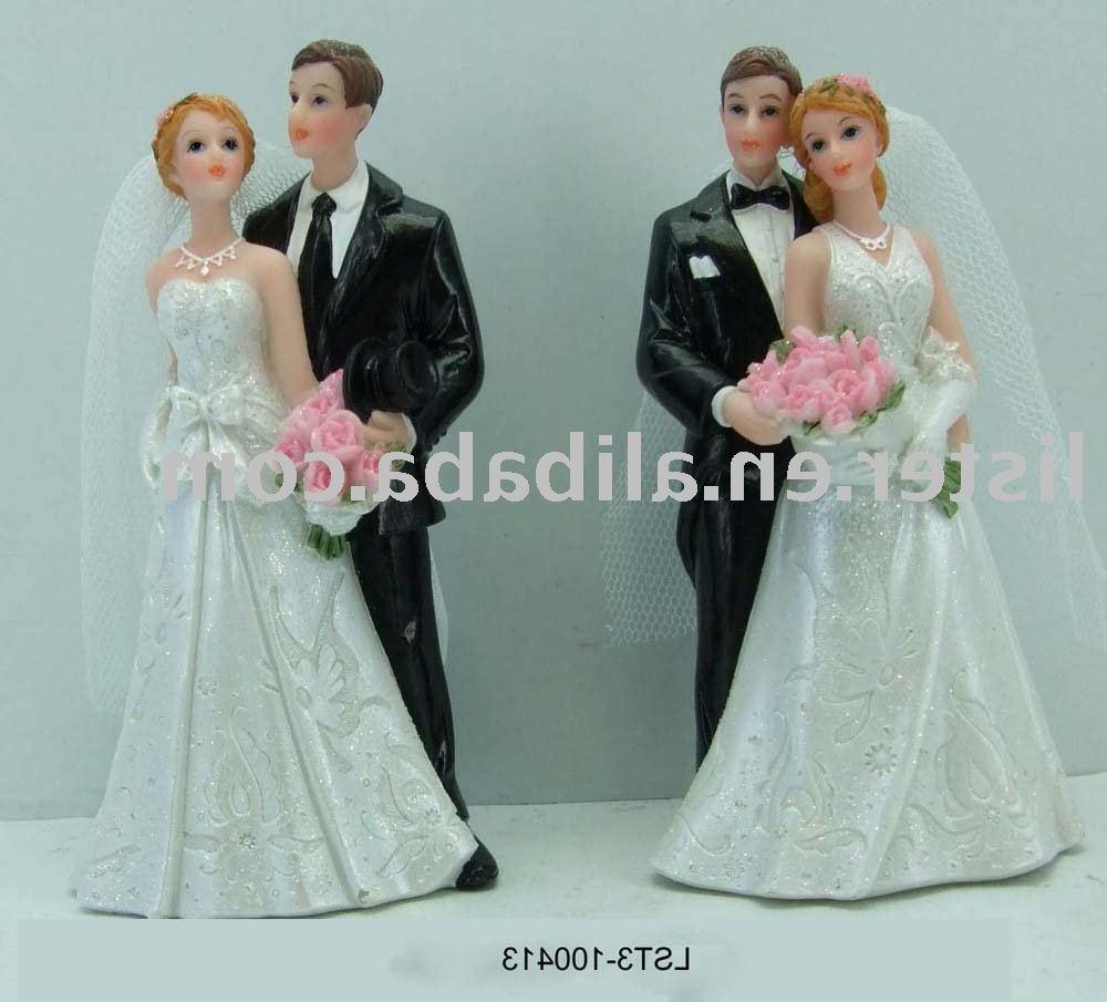 See larger image: 5 wedding figurines with flower. Add to My Favorites