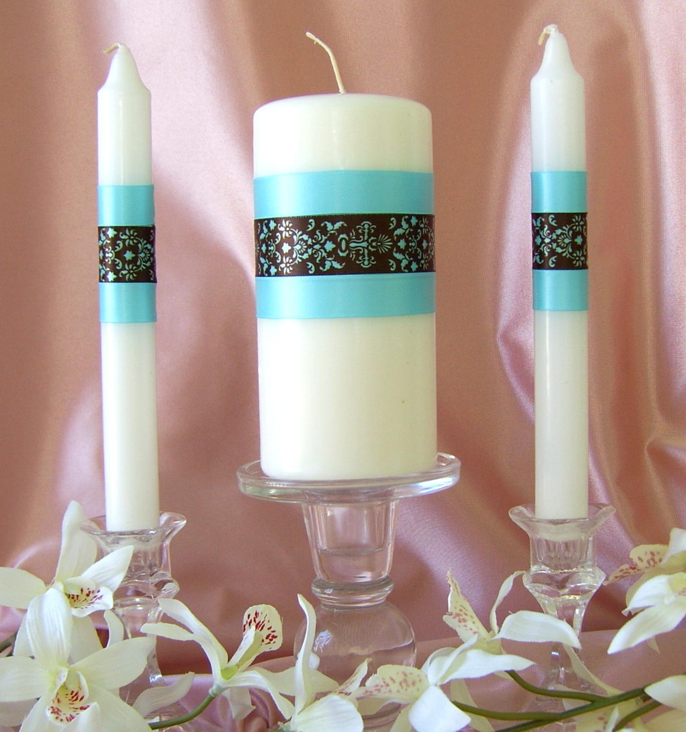 Damask Wedding Accessory : Chocolate brown and tiffany blue damask wedding