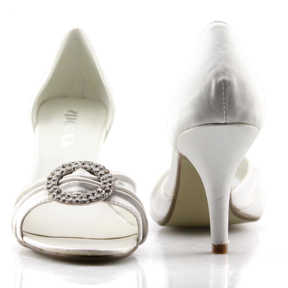 SHOEZY Fashion Ladies Ivory Wedding High Heels Shoes   eBay