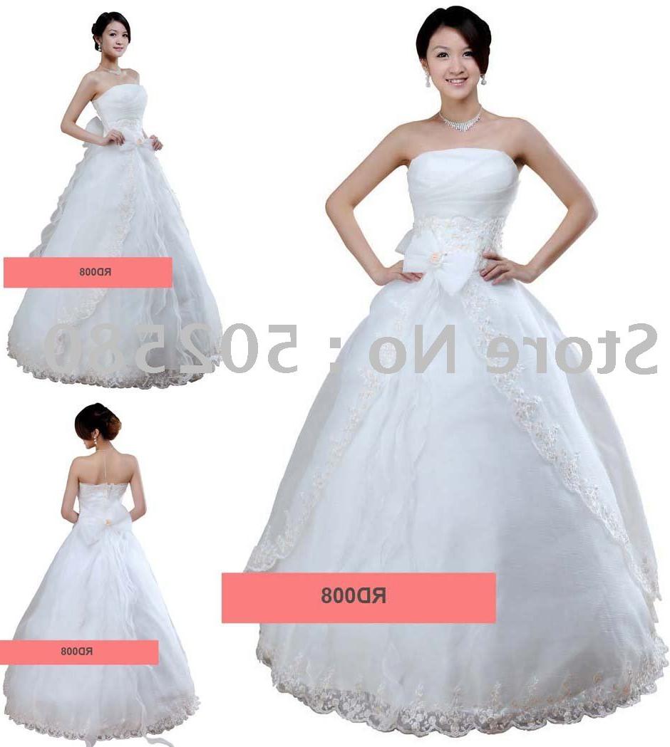 RD008 The most popular white wedding dress, evening dress gown