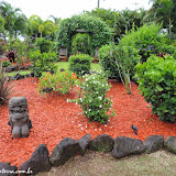 Jardim do nosso hotel em Honomu - Big Island, Havaí, EUA