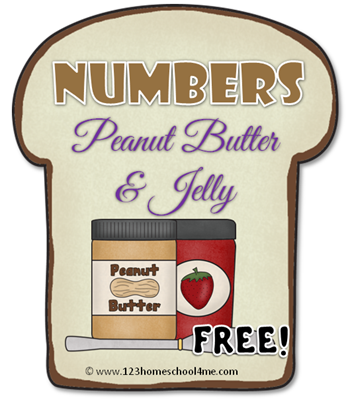 Numbers Peanut Butter and Jelly