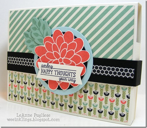 LeAnne Pugliese WeeInklings Pennie's Card Holder Flower Patch Stampin Up