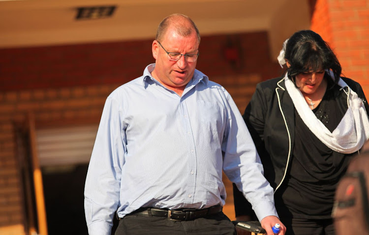 Kobus de Klerk exits the Randburg Magistrates court in Johannesburg. File photo