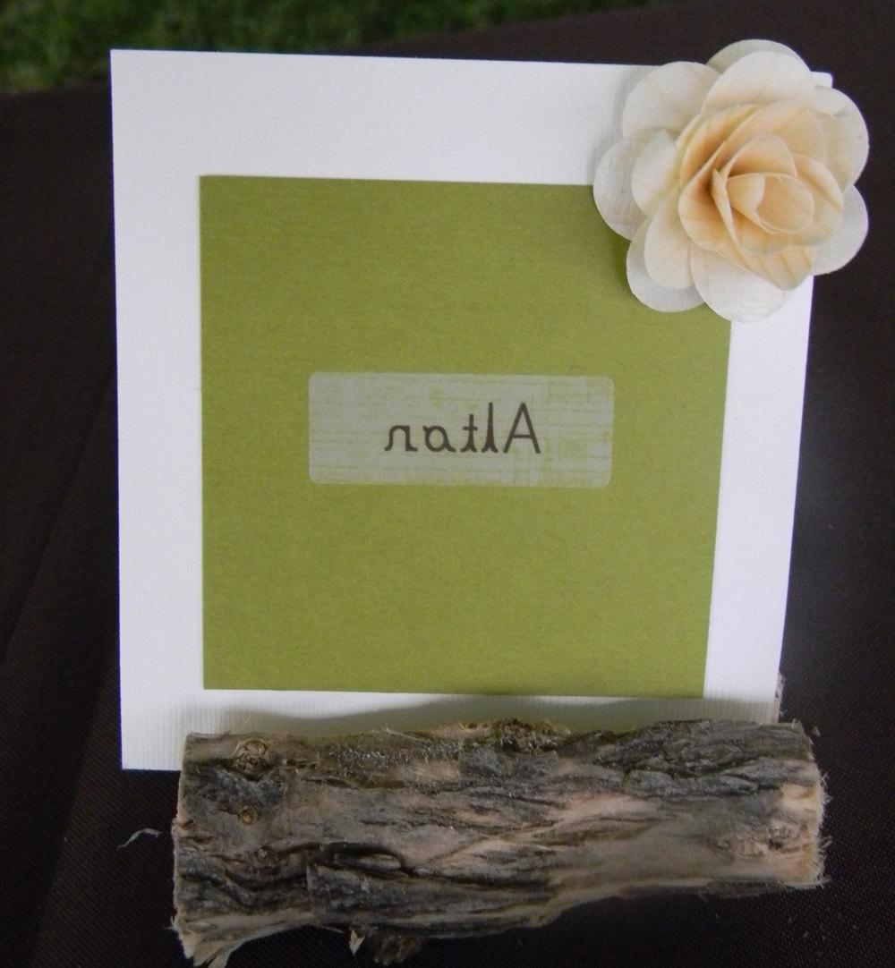 Custom Listing - Wedding Place Card Holder - Wooden - Eco Friendly - Organic