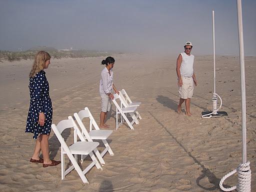 set up the beach scenario.