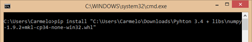 instalar numpy en python 3.x
