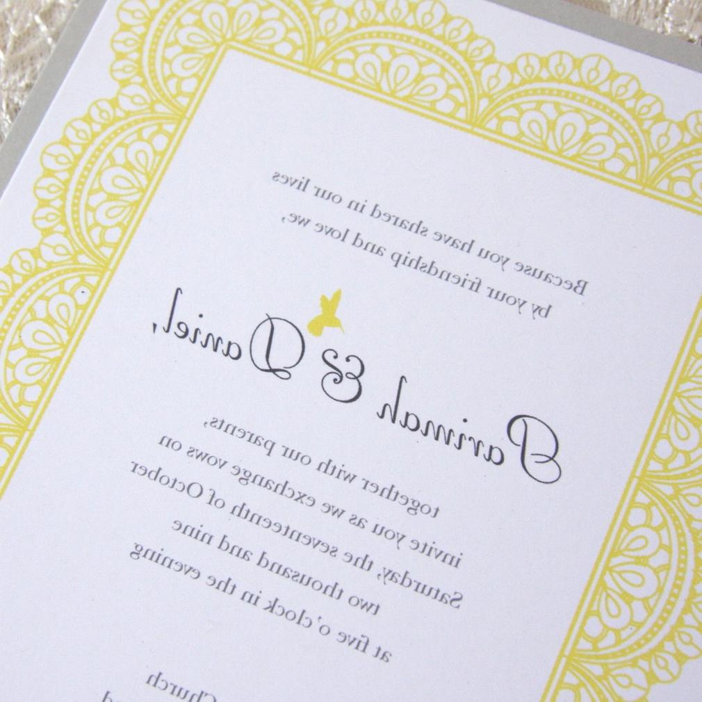 lace wedding invites