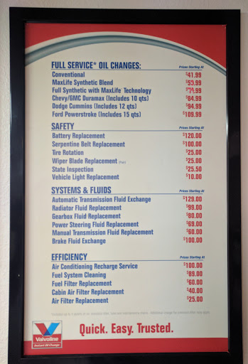 Oil Change Service «Valvoline Instant Oil Change», reviews and photos, 650 I-30 Frontage Rd, Rockwall, TX 75087, USA